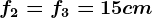 f2=f3=15 cm
