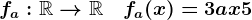 fa:\mathbbR-->\mathbbR\quad fa(x)=3ax+5