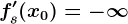 fs'(x0)=-\infty