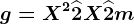 g=X^2+\widehat2X+\widehat2m