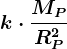 k\cdot \fracMPRP^2