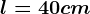 l=40 cm