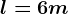 l=6m