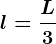 l = \fracL3