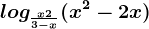 log\fracx+23-x(x^2-2x)