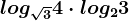 log\sqrt34\cdot log23