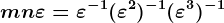 m+n\varepsilon=\varepsilon^-1+(\varepsilon^2)^-1+(\varepsilon^3)^-1