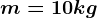 m=10kg