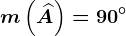 m\left ( \widehatA \right )=90^\circ