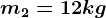 m2=12 kg