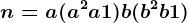 n=a(a^2+a+1)+b(b^2+b+1)