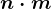n\cdot m