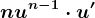 n u^n-1\cdot u'
