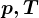 p,T