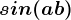 sin(a+b)