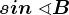 sin\ \sphericalangle B
