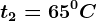 t2=65^0C