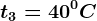 t3=40^0C