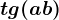tg(a+b)