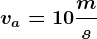 va=10\fracms
