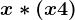 x*(x+4)