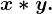 x*y.