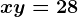 x+y=28