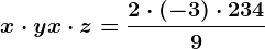 x\cdot y+x\cdot z=\frac2\cdot (-3)\cdot 2349