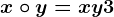 x\circ y=x+y+3