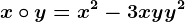 x\circ y=x^2-3xy+y^2