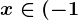 x\in (-1;1)