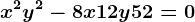 x^2+y^2-8x+12y+52=0