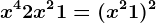 x^4+2x^2+1=(x^2+1)^2