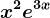 x^2e^3x