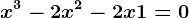 x^3-2x^2-2x+1=0