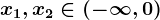 x1,x2\in(-\infty ,0)