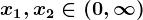 x1,x2\in(0,\infty )