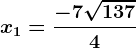 x1=\frac-7+\sqrt1374
