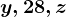 y,28,z