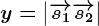 y=\left|\overrightarrows1+\overrightarrows2\right|