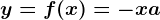 y=f(x)=-x+a
