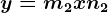 y=m2x+n2