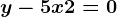y-5x+2=0