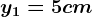 y1=5cm
