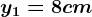 y1=8 cm