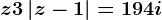 z+3\left | z-1 \right |=19+4i