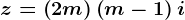 z=\left ( 2+m \right ) +\left ( m-1 \right )i