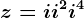 z=i+i^2+i^4