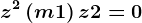 z^2+\left ( m+1 \right )z+2=0