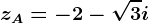 zA=-2-\sqrt3i